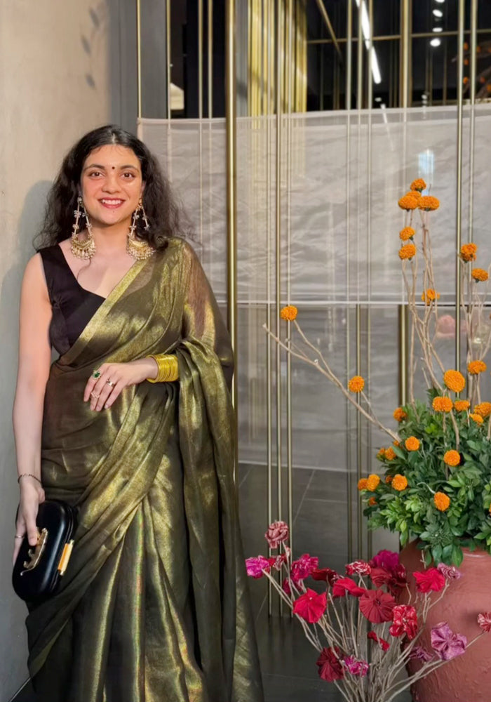 Mohini (BLACK GOLDEN TISSUE)